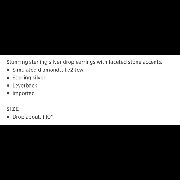 NWT LaFonn Sterling Silver Drop Earrings - Picture 4 of 6